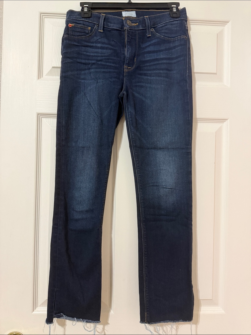 Hudson Jeans dark indigo denim ankle straight
